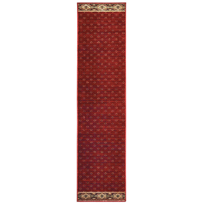 Woodlands Red Gold Cabin/Lodge Southwest/Lodge Indoor Rug