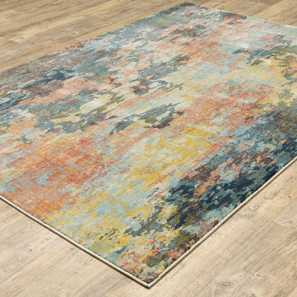 Xanadu Multi-colored  Modern & Contemporary Abstract Indoor Rug