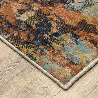 Xanadu Multi-colored  Modern & Contemporary Abstract Indoor Rug