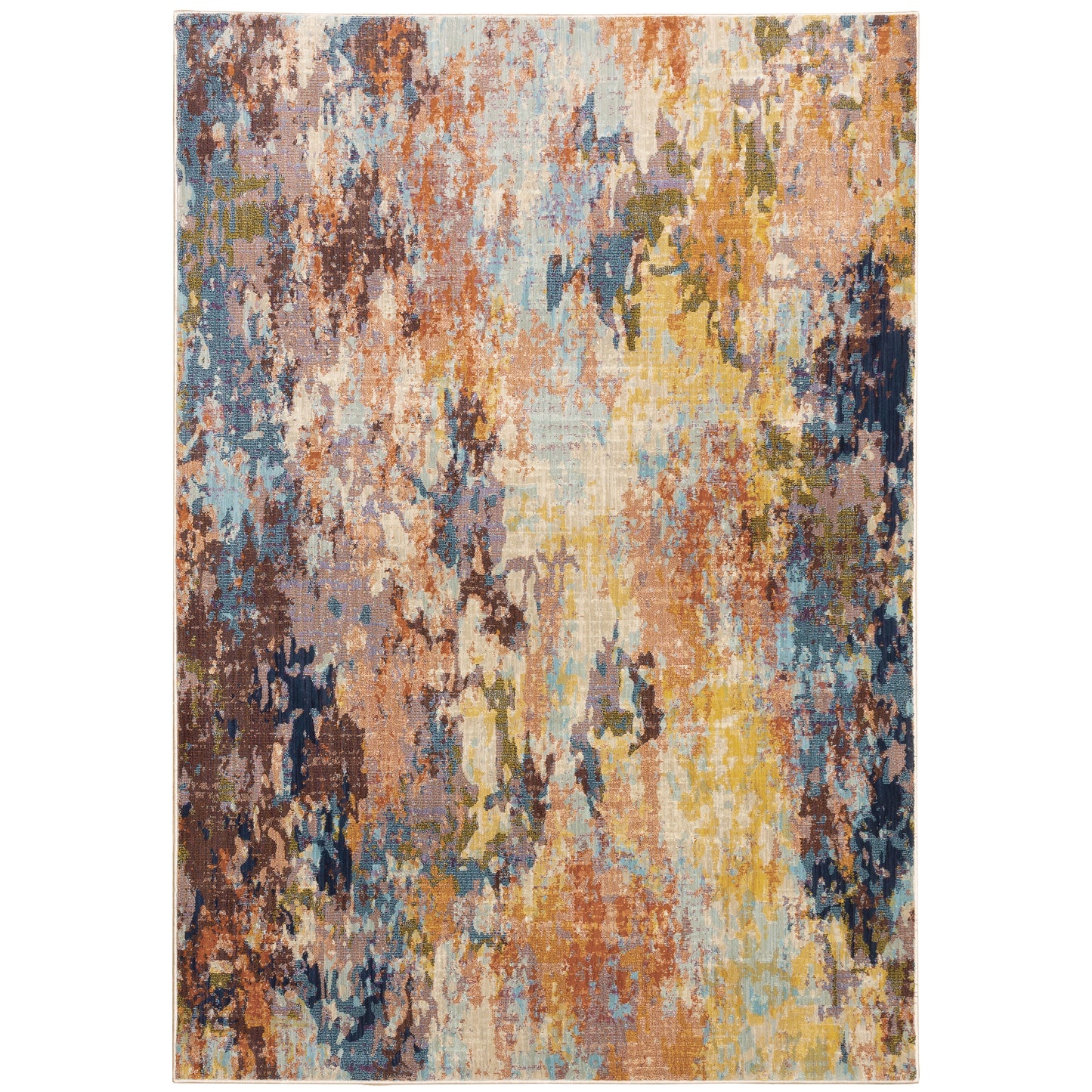 Xanadu Multi-colored  Modern & Contemporary Abstract Indoor Rug