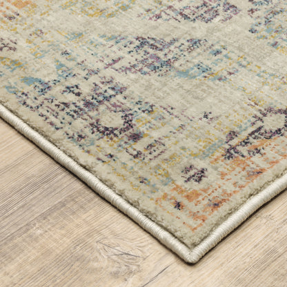 Xanadu Beige Multi Vintage Geometric Indoor Rug