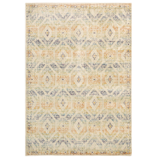 Xanadu Beige Multi Vintage Geometric Indoor Rug