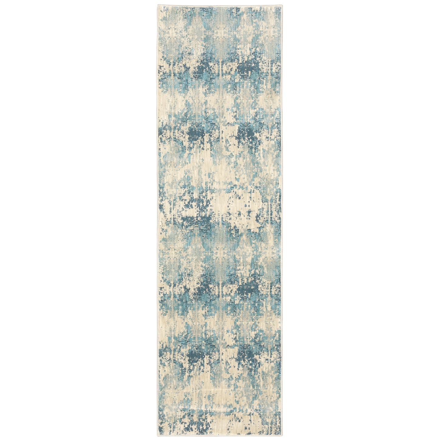 Xanadu Ivory Blue Modern & Contemporary Abstract Indoor Rug