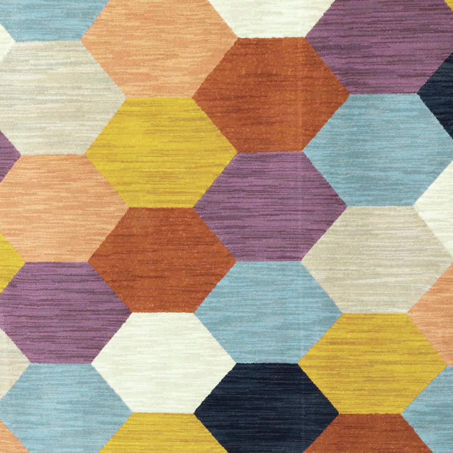 Xanadu Multi-colored  Modern & Contemporary Geometric Indoor Rug