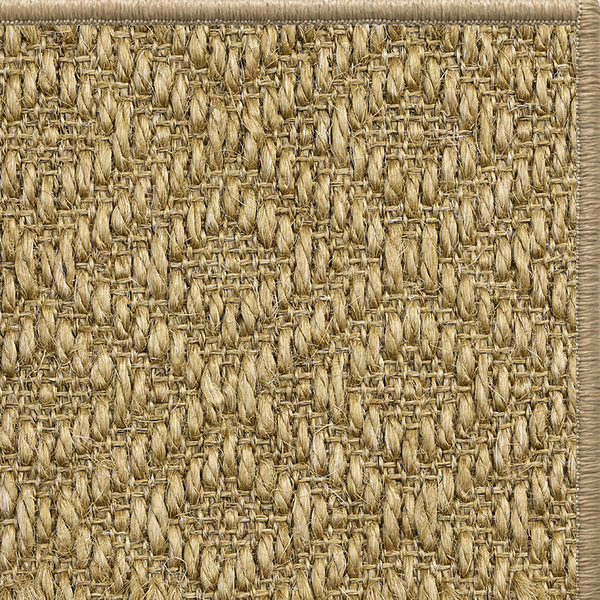 Coriander Napa Diamond Sisal Rug with Matching Serged Edge