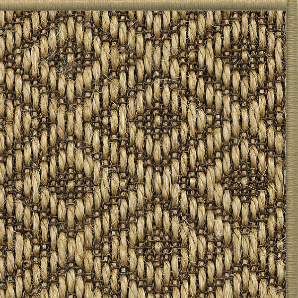 Nutmeg Napa Diamond Sisal Rug with Matching Serged Edge