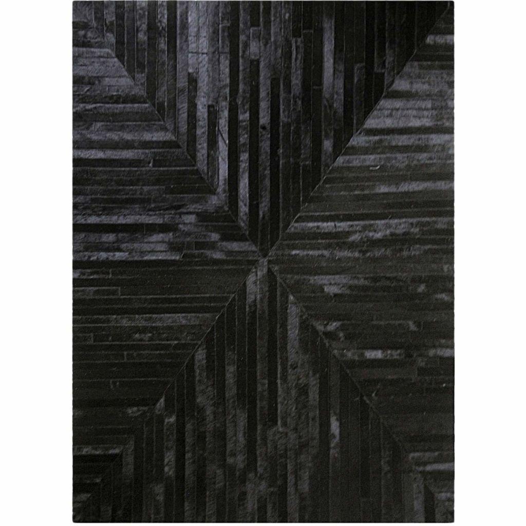 Area Rugs - Madisons Black Patchwork Cowhide Rug