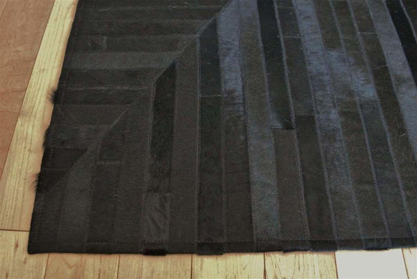 Madisons Black Patchwork Cowhide Rug alternate view