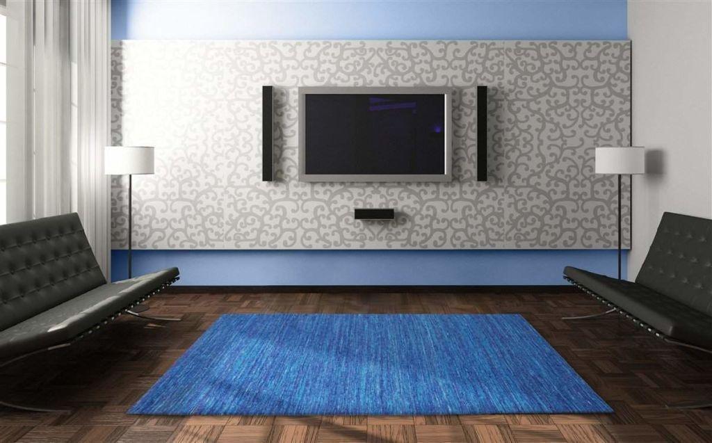 Area Rugs - Madisons Blue Sari Silk Area Rug