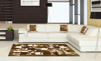 Area Rugs - Madisons Brown Patchwork Cowhide Area Rug 2