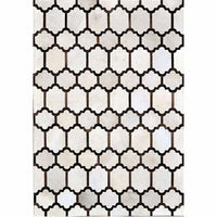 Madisons Contemporary Brown and White Patchwork Cowhide Rug - Free Shipping 1