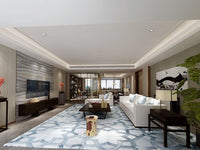 Area Rugs - Poshrug Grey White Modern Design Cowhide Rig 2
