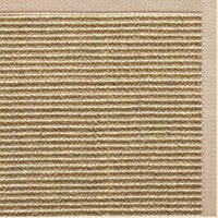 Bone Sisal Rug with Alabastor Cotton Border - Free Shipping 1