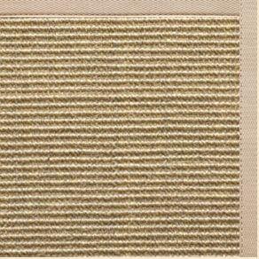 Bone Sisal Rug with Alabastor Cotton Border