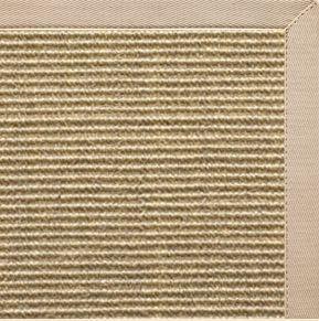 Bone Sisal Rug with Alabastor Cotton Border alternate view