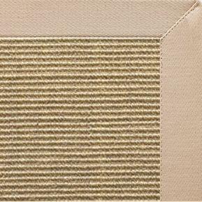 Bone Sisal Rug with Alabastor Cotton Border - Free Shipping