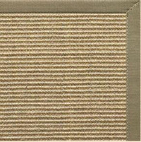 Bone Sisal Rug with Basil Green Cotton Border - Free Shipping 2