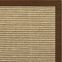 Bone Sisal Rug with Bronze Cotton Border - Free Shipping 2