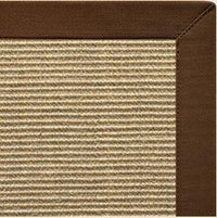 Bone Sisal Rug with Bronze Cotton Border - Free Shipping 3
