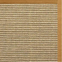 Bone Sisal Rug with Butter Rum Cotton Border - Free Shipping 1