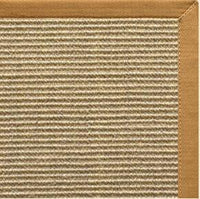 Bone Sisal Rug with Butter Rum Cotton Border - Free Shipping 2