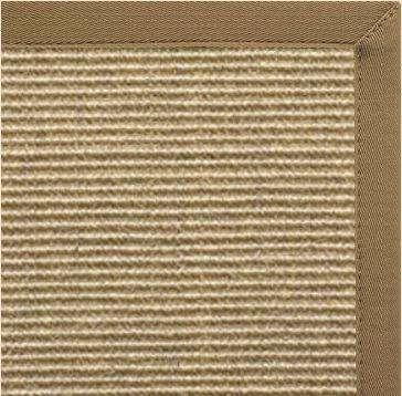 Bone Sisal Rug with Canvas Adobe Border alternate view