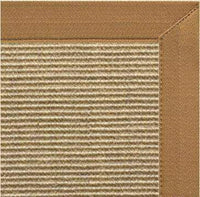 Bone Sisal Rug with Canvas Adobe Border - Free Shipping 1