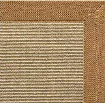 Bone Sisal Rug with Canvas Adobe Border - Free Shipping