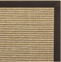 Bone Sisal Rug with Canvas Chocolate Border - Free Shipping 2