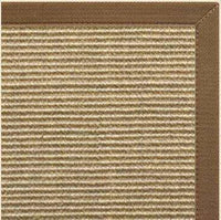 Bone Sisal Rug with Canvas Mocha Border - Free Shipping 1