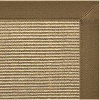 Bone Sisal Rug with Canvas Mocha Border - Free Shipping 2