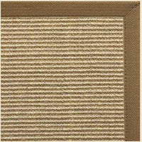 Bone Sisal Rug with Canvas Pecan Border - Free Shipping 1