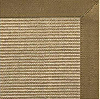 Bone Sisal Rug with Canvas Pecan Border - Free Shipping 2