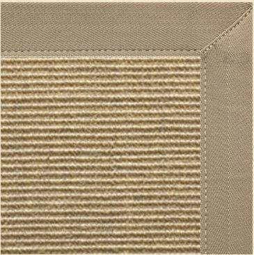Bone Sisal Rug with Canvas Putty Border alternate view