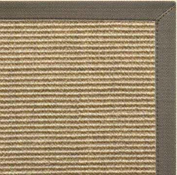 Bone Sisal Rug with Canvas Quarry Border - Free Shipping