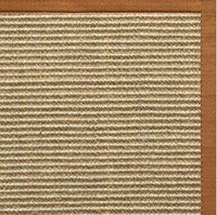 Bone Sisal Rug with Caramel Cotton Border - Free Shipping 1