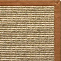 Bone Sisal Rug with Caramel Cotton Border - Free Shipping 2