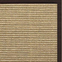 Bone Sisal Rug with Cocoa Bean Cotton Border - Free Shipping 1