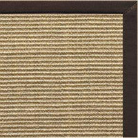 Bone Sisal Rug with Cocoa Bean Cotton Border - Free Shipping 2