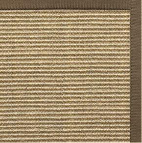 Bone Sisal Rug with Eucalyptus Cotton Border - Free Shipping