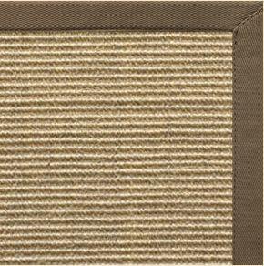 Bone Sisal Rug with Eucalyptus Cotton Border - Free Shipping