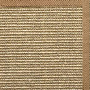 Bone Sisal Rug with Granola Cotton Border - Free Shipping