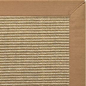 Bone Sisal Rug with Granola Cotton Border - Free Shipping