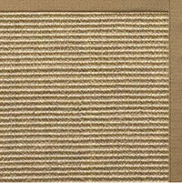 Bone Sisal Rug with Green Mist Cotton Border - Free Shipping 1