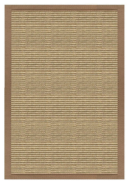 Area Rugs - Sustainable Lifestyles Bone Sisal Rug With Harvest Haze Cotton Border