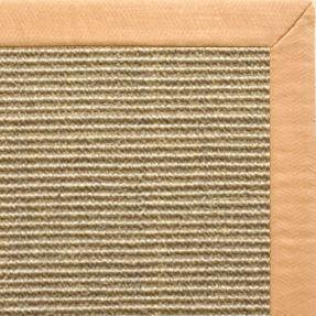 Bone Sisal Rug with Honey Linen Border - Free Shipping