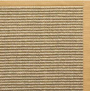 Bone Sisal Rug with Honeycomb Cotton Border - Free Shipping