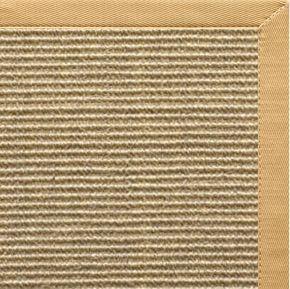 Bone Sisal Rug with Honeycomb Cotton Border - Free Shipping