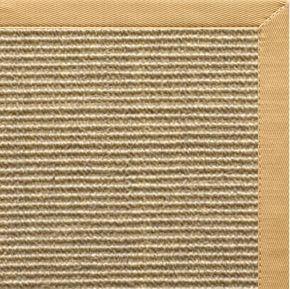 Bone Sisal Rug with Honeycomb Cotton Border alternate view