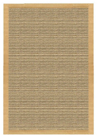 Area Rugs - Sustainable Lifestyles Bone Sisal Rug With Honeycomb Cotton Border 4